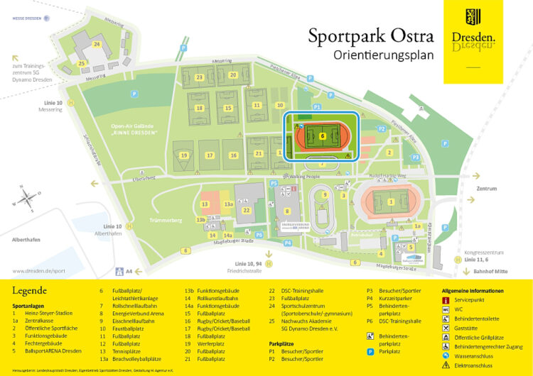 Orientierungsplan Sportpark Ostra